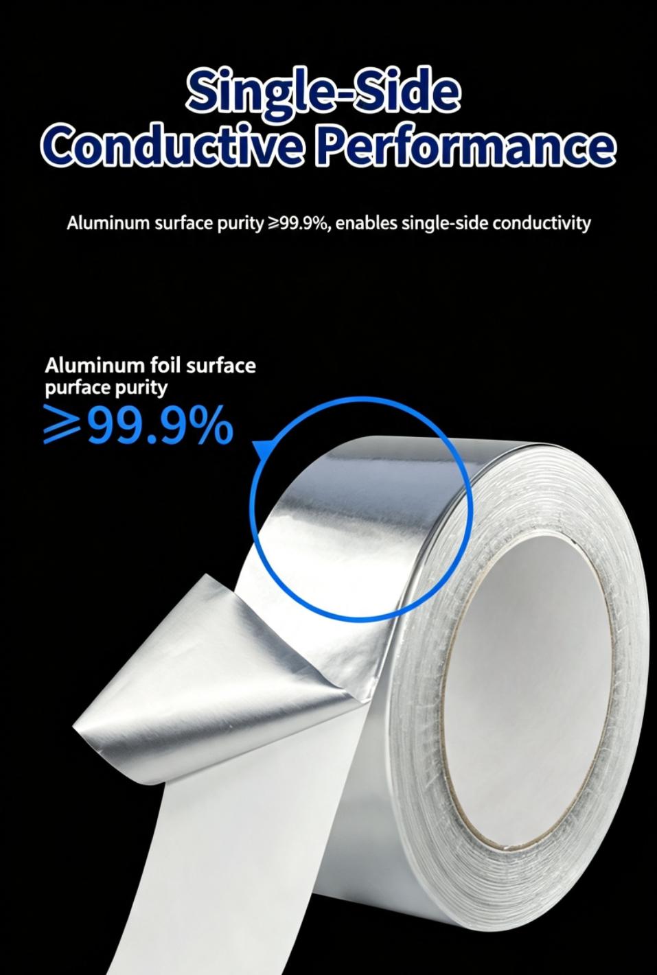 Temperature Resistant Aluminum Foil Tape With Liner Release Paper 