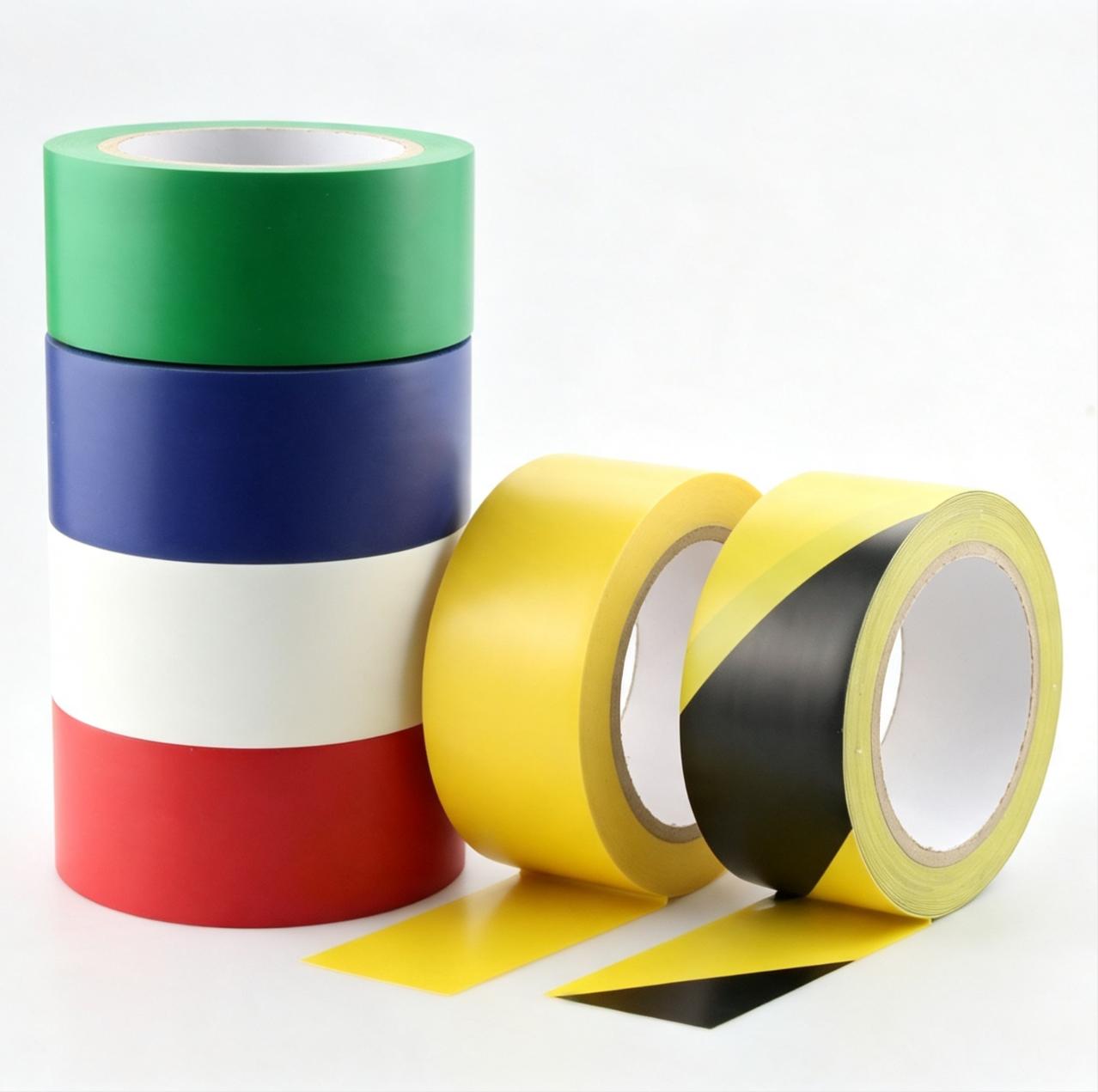 waterproof pvc hazard warning floor marking tape