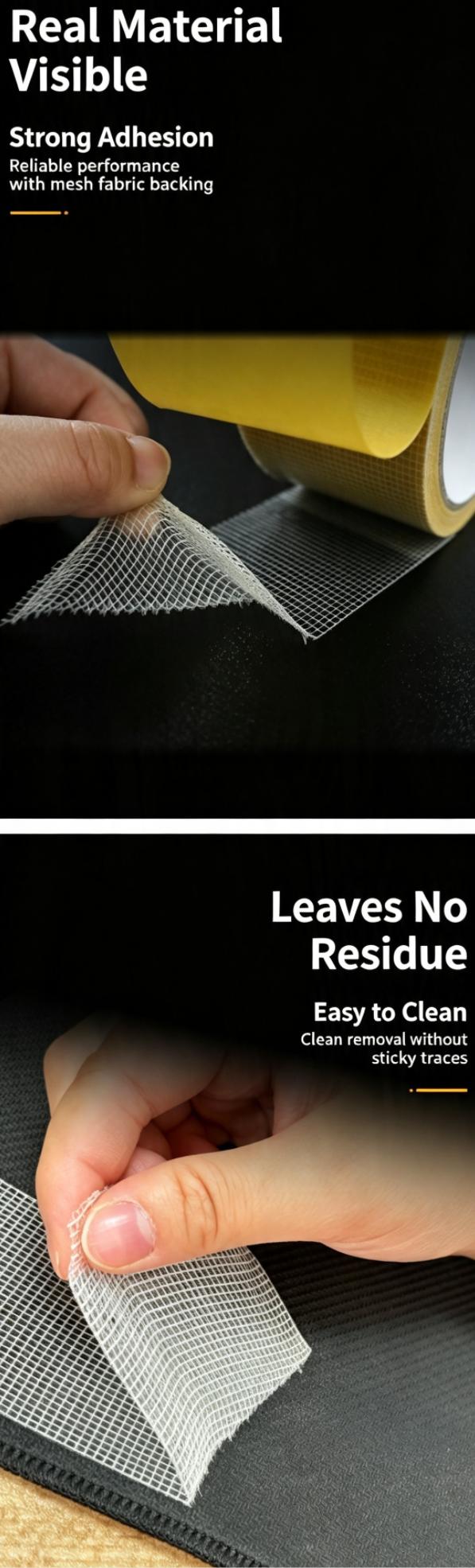 Low Residue Double Sided Duct Tape for Wedding Exhibition Carpet Fixing