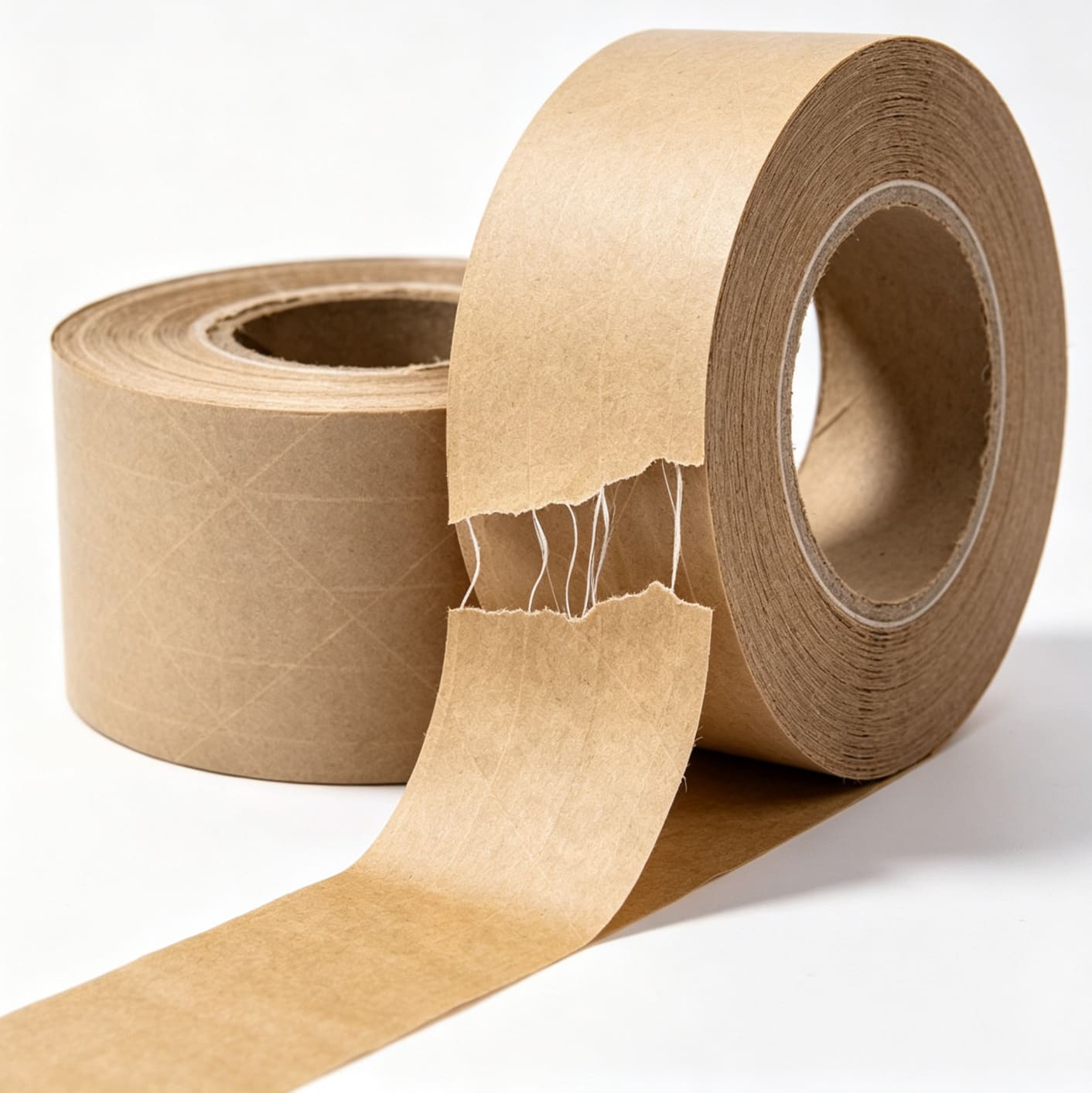  Self Adhesive Waterproof PE Film Laminated Fiber Reinforced Kraft Paper Tape