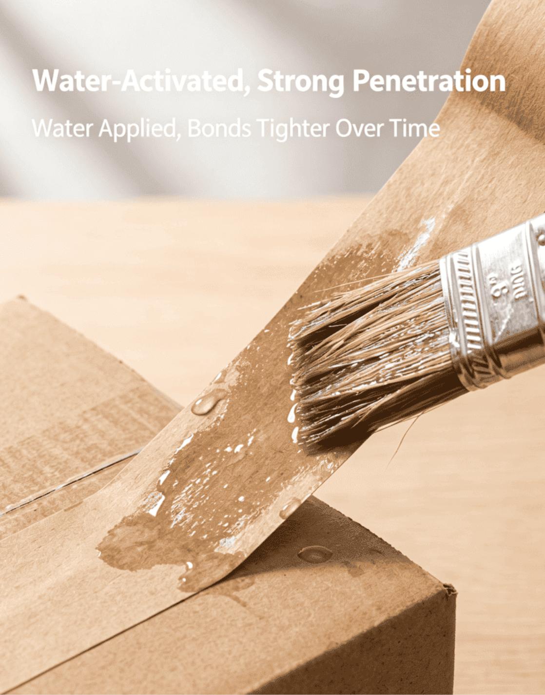 Eco-Friendly Water-Activated Brown Kraft Paper Tape
