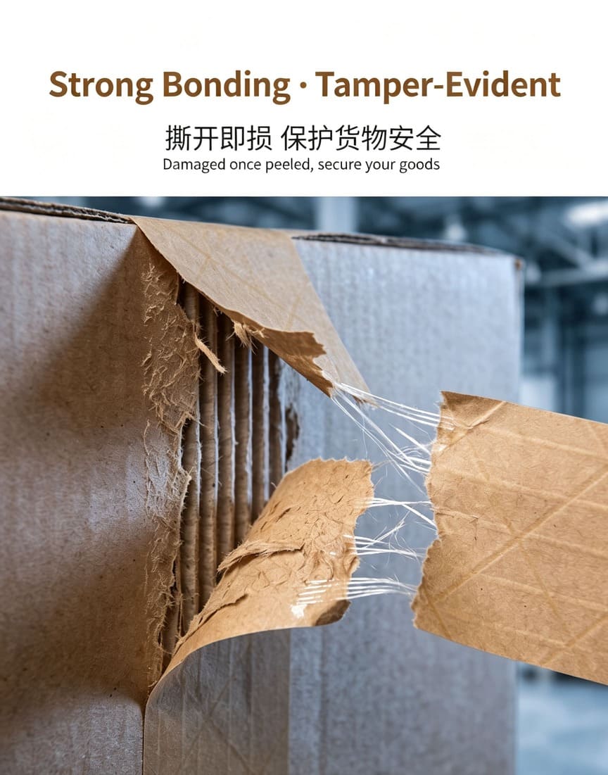 Fiberglass Reinforced Kraft Paper Tape For Heavy Carton Sealing