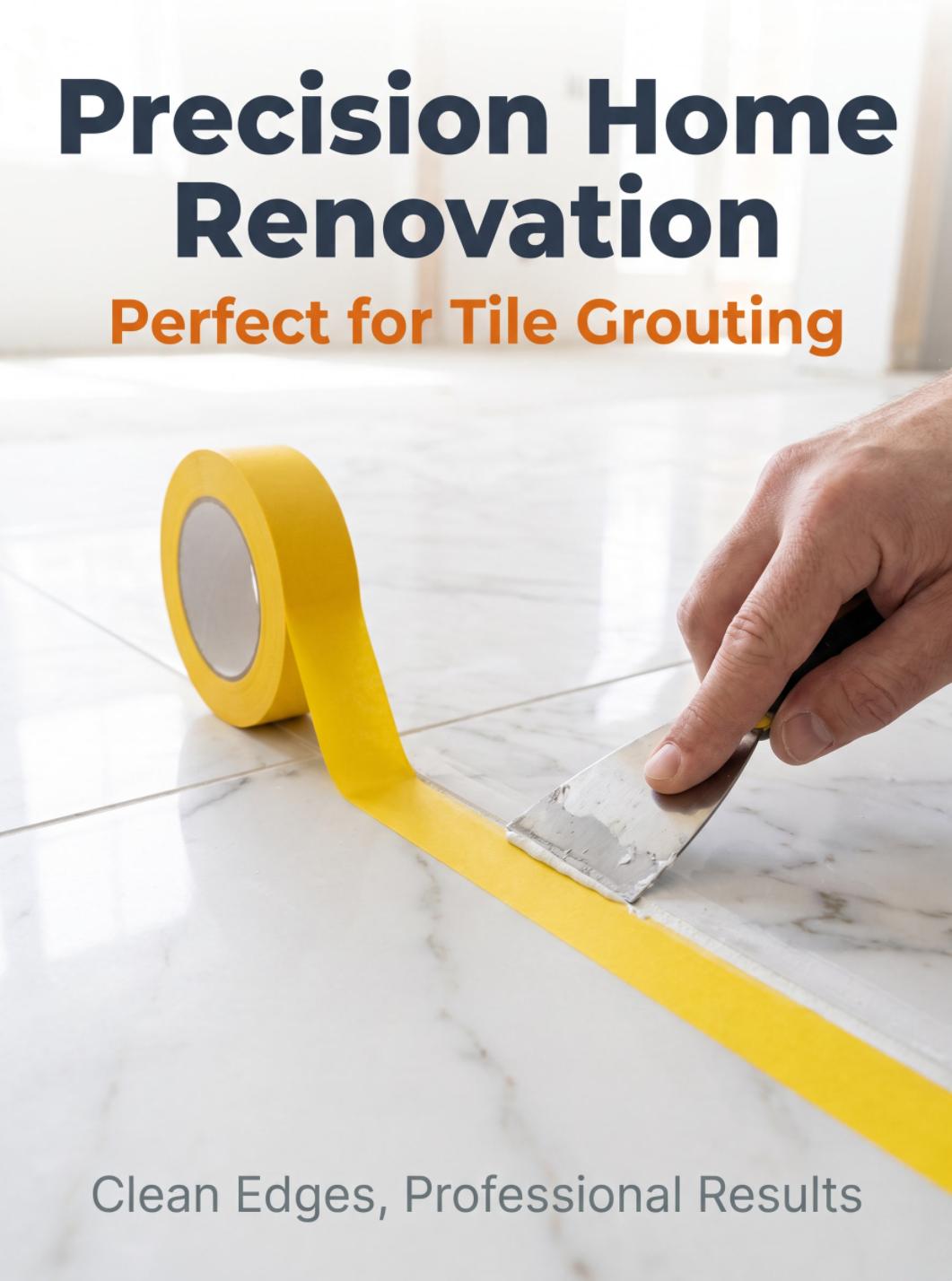 120°C High-Temperature UV-Resistant Crepe Paper Masking Tape
