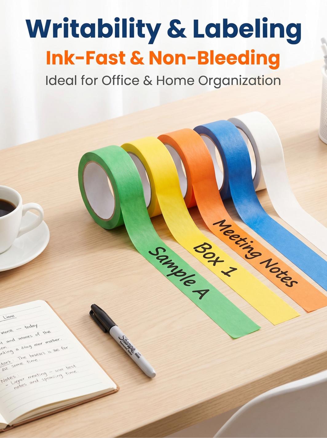 120°C High-Temperature UV-Resistant Crepe Paper Masking Tape