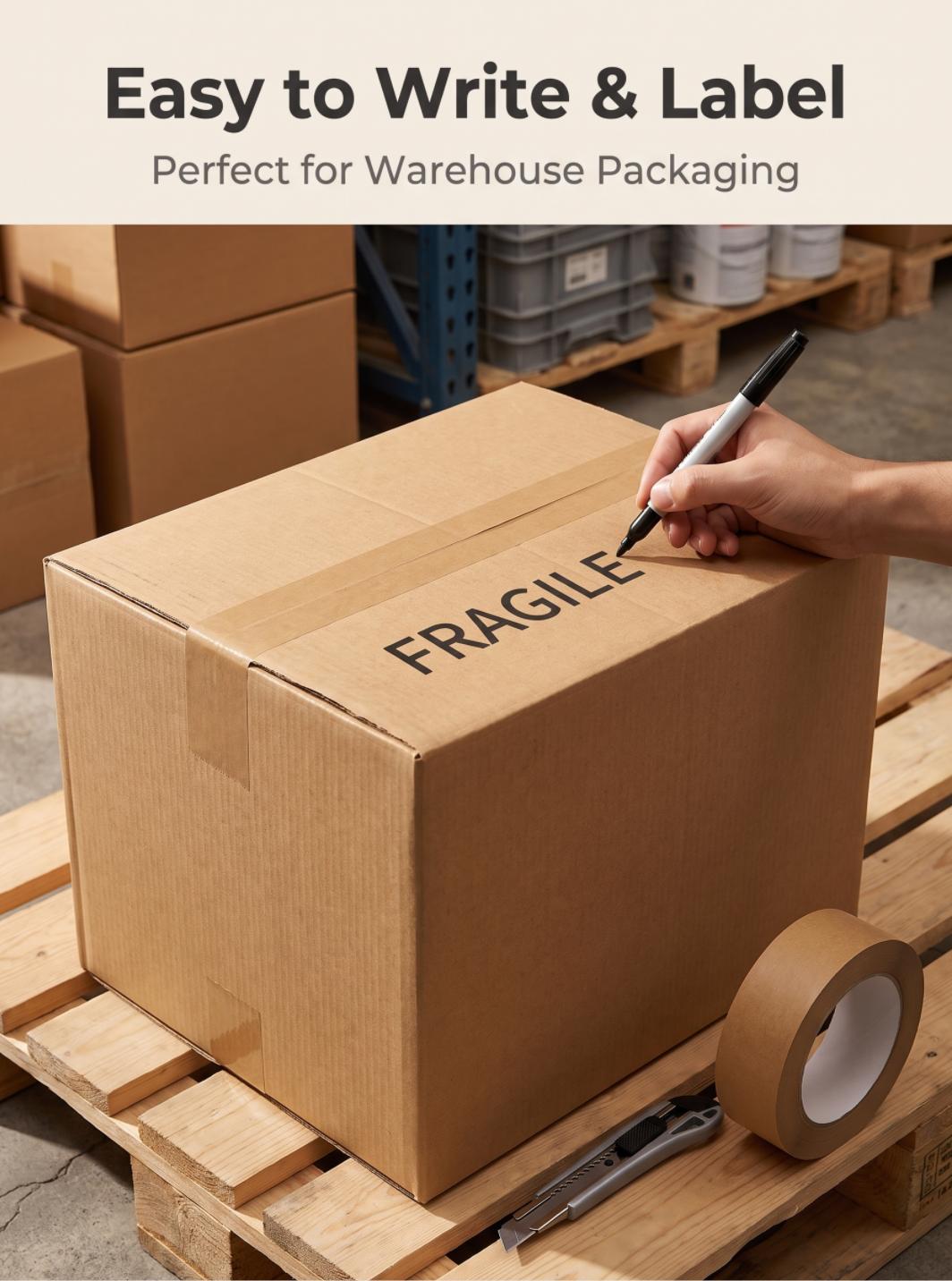 Brown Crepe Paper Masking Tape for Packing & Decoration