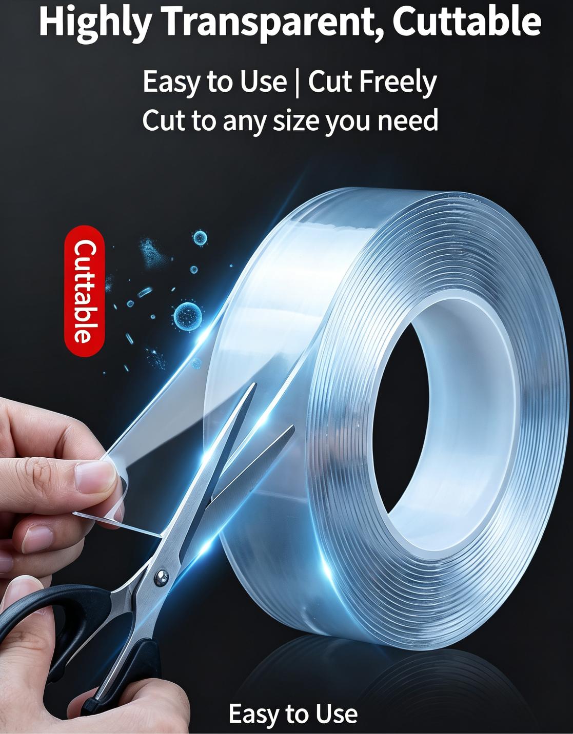 Transparent Double Sided Nano Grip Tape