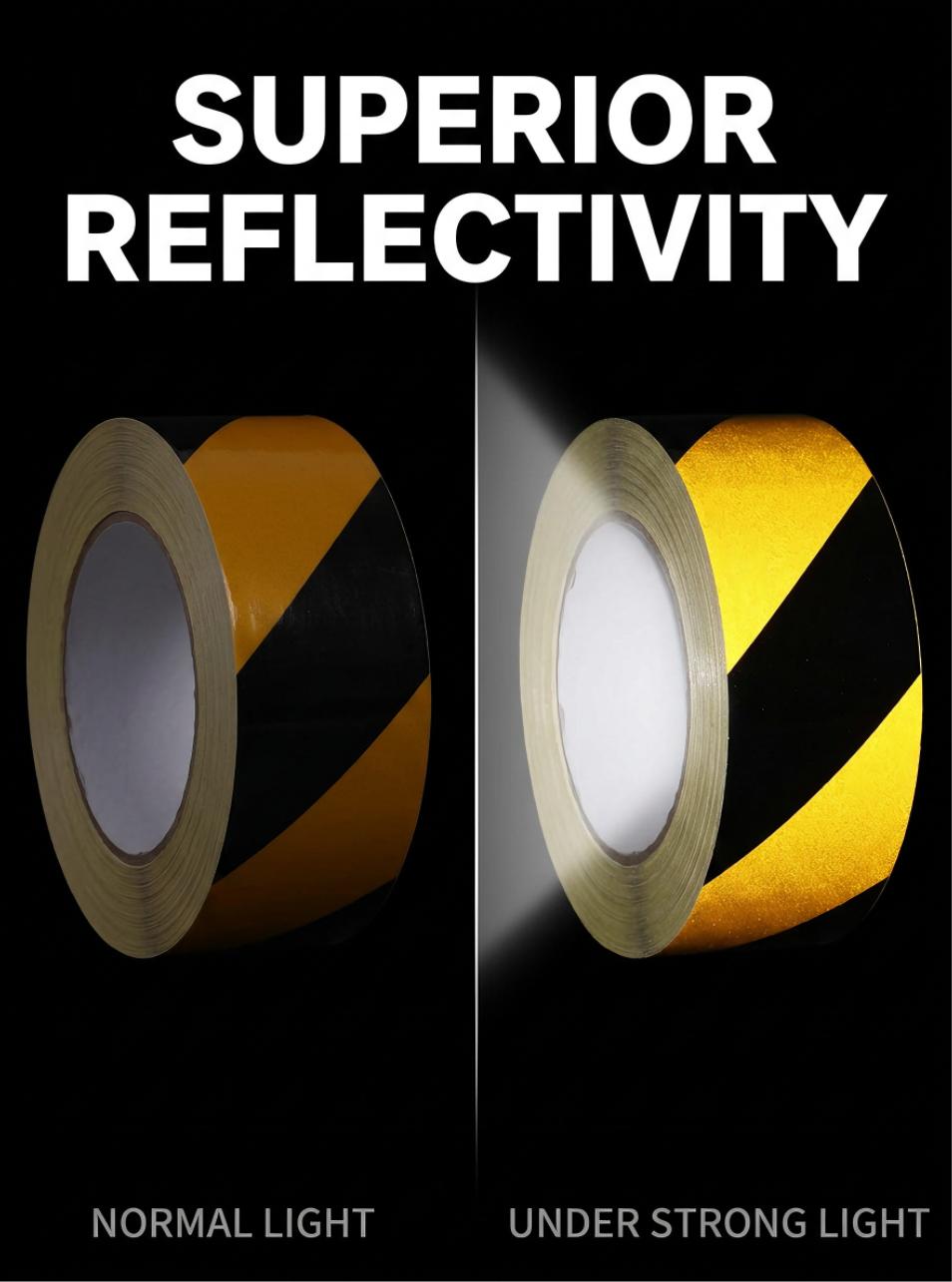  High Intensity Self Adhesive Waterproof PET Glass Microsphere Reflective Tape 