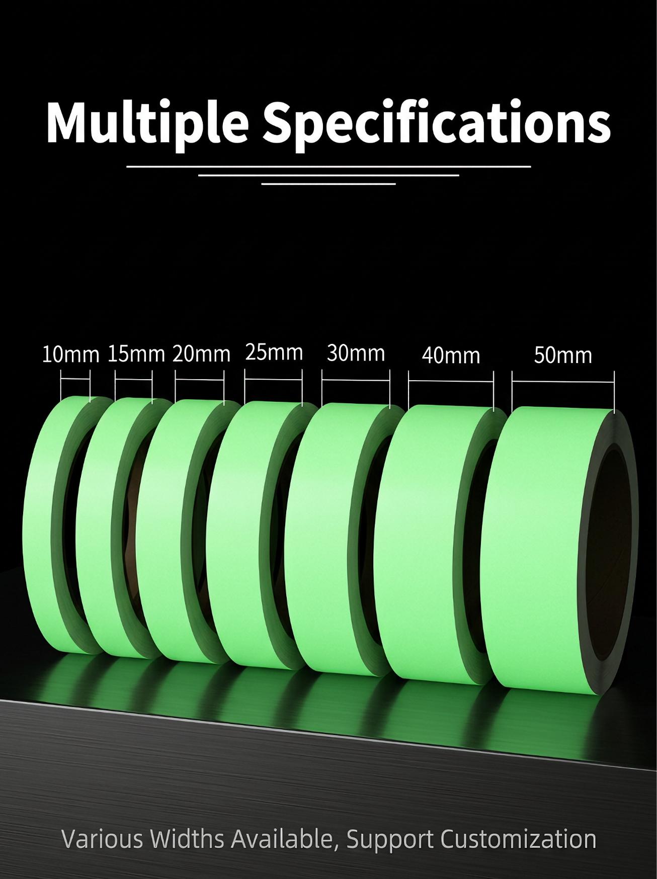 Self-Adhesive Photoluminescent Safety Warning Tape Glow in the Dark