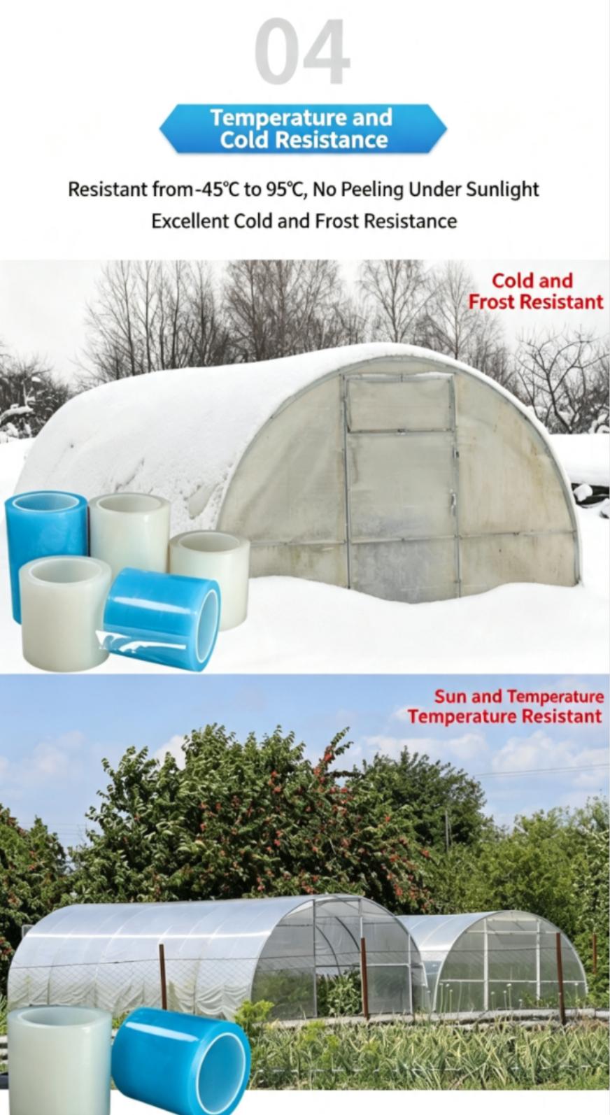 Waterproof UV‑Resistant Cold‑Heat Resistant PE Greenhouse Film Repair Tape 