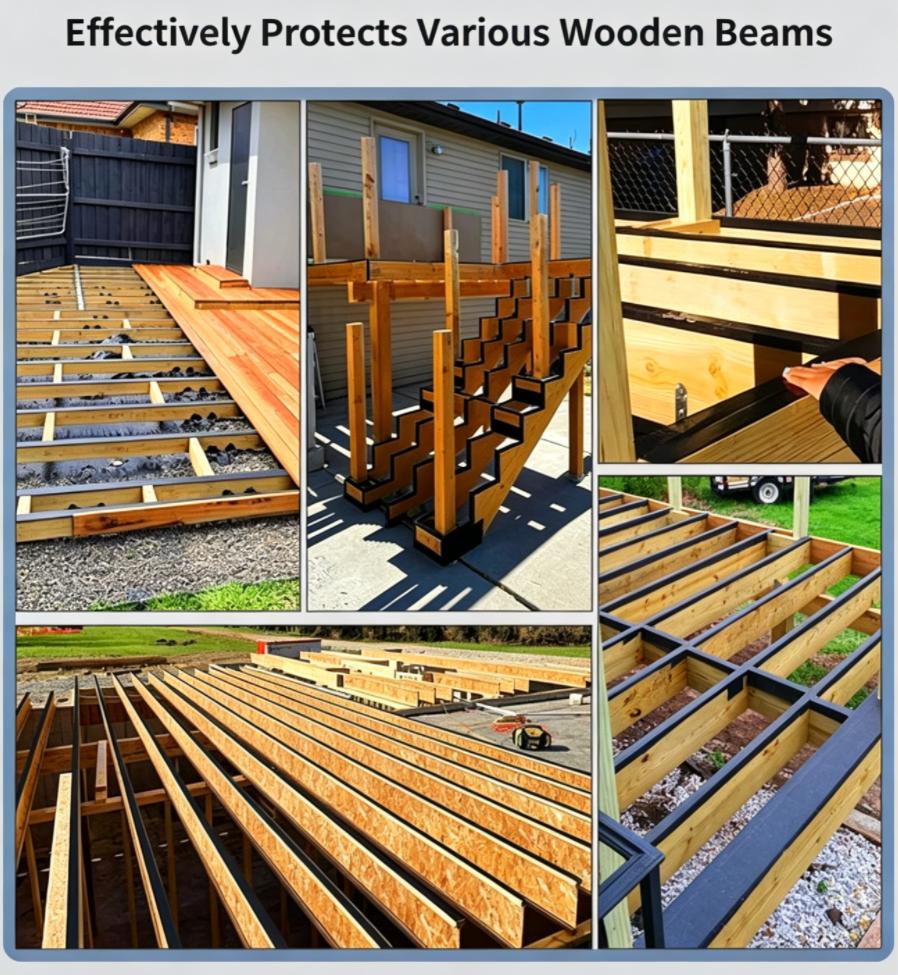 Self‑Adhesive Deck Joist Flashing Tape for Wood Beams Screw Hole Sealing